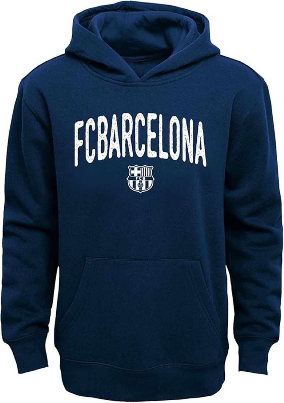 Outerstuff F.C. Barcelona Youth Arch Original Navy Long Sleeve Hooded Sweatshirt